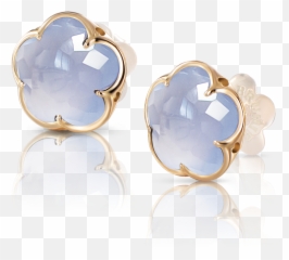 18k Rose Gold Bon Ton Collection Blue Chalcedony Earrings - Chalcedony Earrings Emoji,Ton Of Heart Emojis Picure