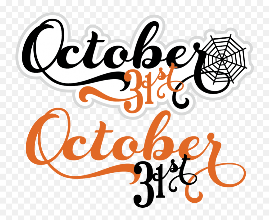 October Clipart - Clipartsco October 31st Birthday Emoji,2 Carots Emoticon