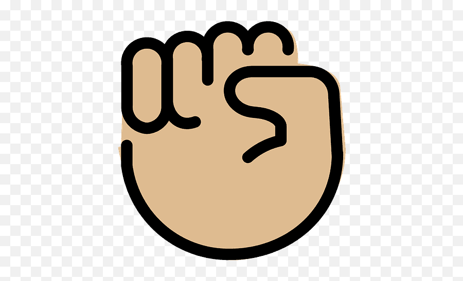 Raised Fist Emoji Clipart - Raised Fist,Raised Fist Emoji