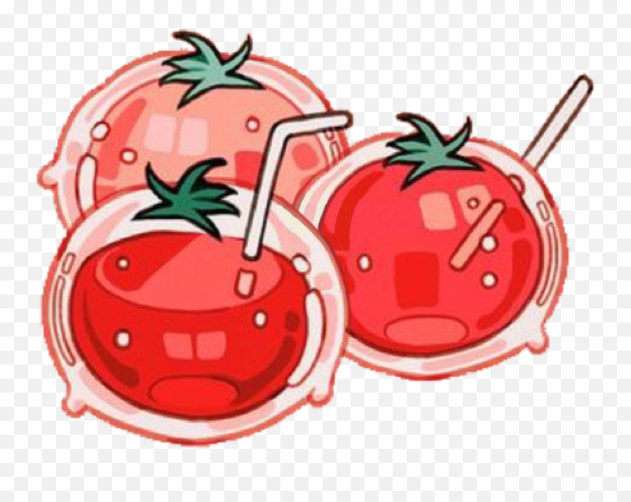 The Most Edited Tomato Picsart - Red Aesthetic Drinks Sticker Emoji,Use Tomatoehead Emoticon Fortbyte