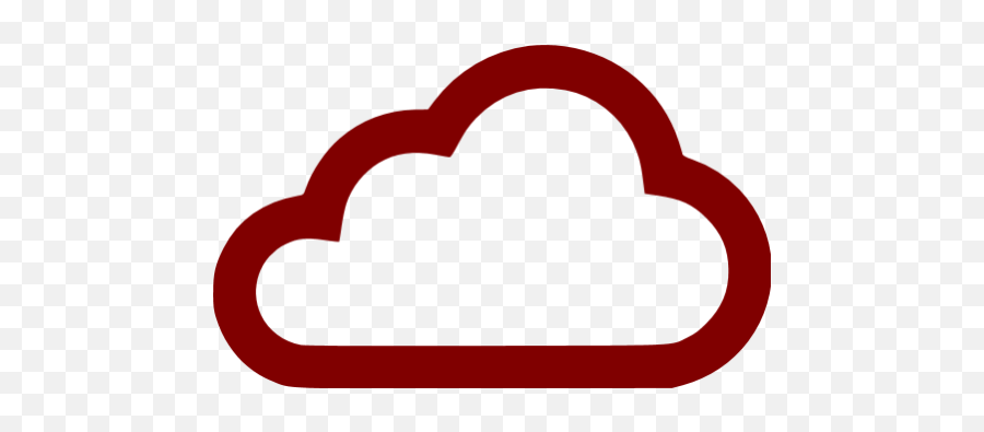 Maroon Clouds Icon - Free Maroon Weather Icons Emoji,Storm Clouds Emoticon