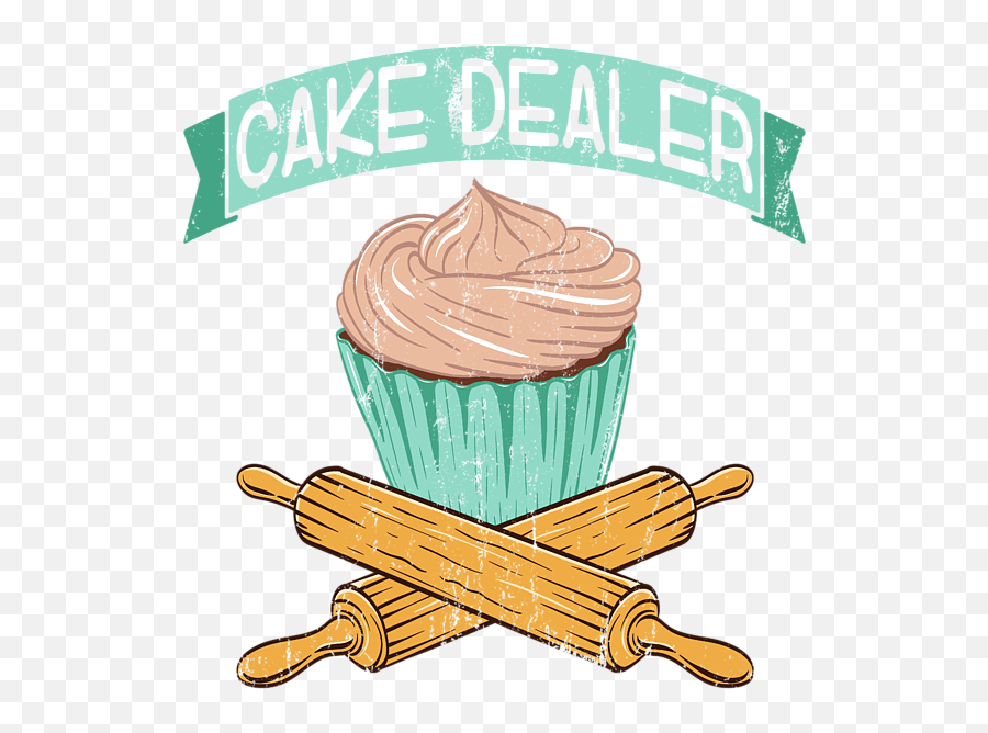 Great Baking Design For Bakers Tshirt Design Cake Dealer Emoji,Roller Pin Emoticon