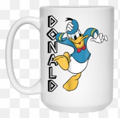 Disney Donald Duck Jumping White Mug Emoji,Donald Duck Thinking Emotion Face