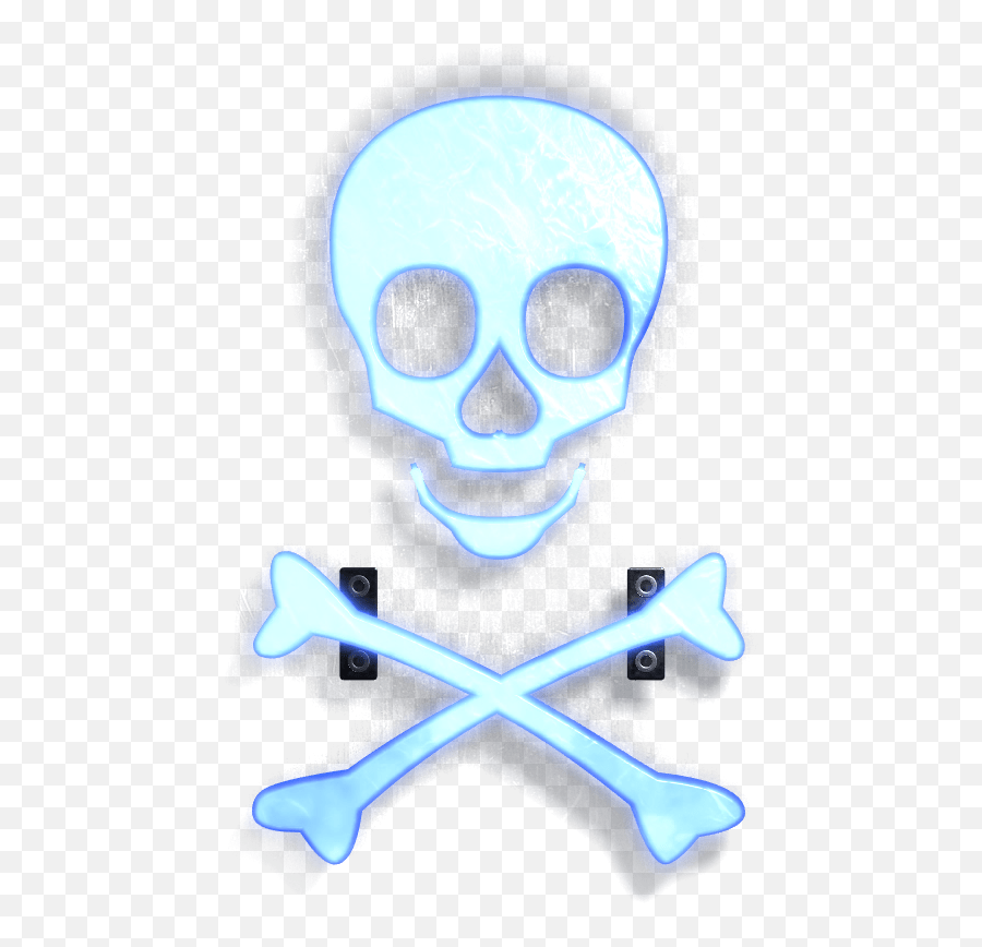 Neon Symbol Skull Emoji,Skull Emoticon