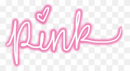 Neon Neonlights Pink Cursive Sticker - Girly Emoji,Cursive Emoji