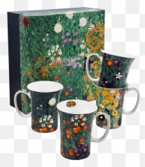 Mcintosh Klimt Flower Garden Set Of 4 Emoji,Frog And Teacup Emoji