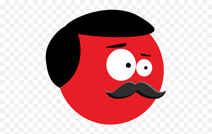 Super Red Jump Ball Mr Mustache - Aplicacions A Google Play Happy Emoji,Moustache Emoticon