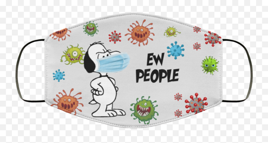 Snoopy Coronavirus Ew People Face Mask - Pencil Case Emoji,Ew Face Emoji