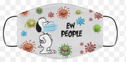 Snoopy Coronavirus Ew People Face Mask - Pencil Case Emoji,Ew Face Emoji