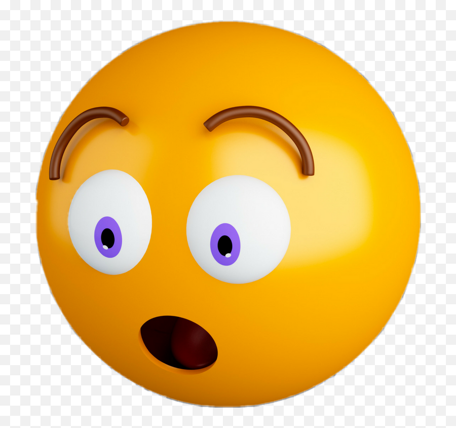 Emoji Emojis Emotions Emoticons Sticker - Emoji Surprised Transparent,Emoji Name
