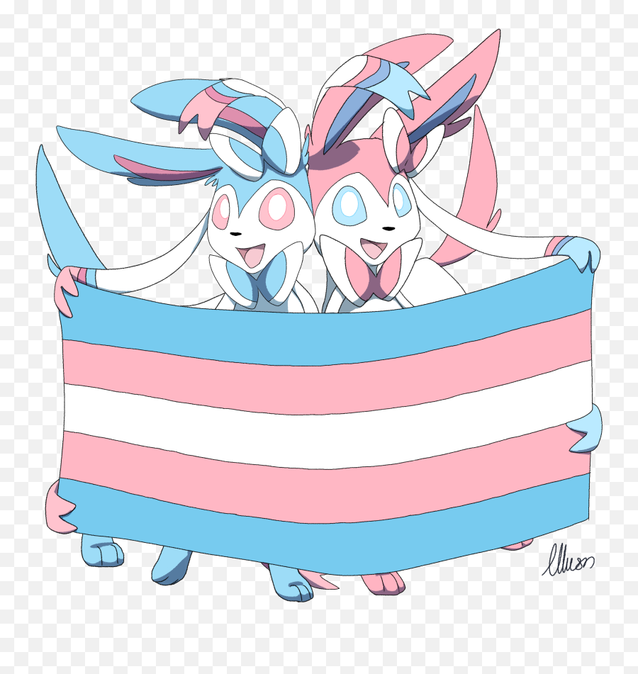 Pin By Tyran Peterman On Eevees Trans Art Trans Rights - Sylveon Trans Rights Emoji,Twitter Trans Emoji