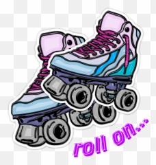 Rollerskates Skate Sticker - For Teen Emoji,Skate Emoji