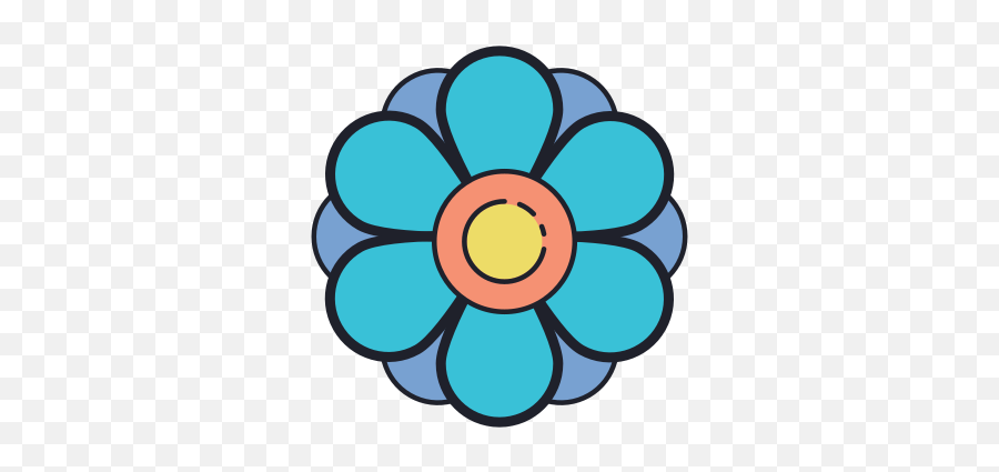 Flower Blue Png Icon - Ceasuri De Perete Buctrie Emoji,Sakura Flower Emoticon