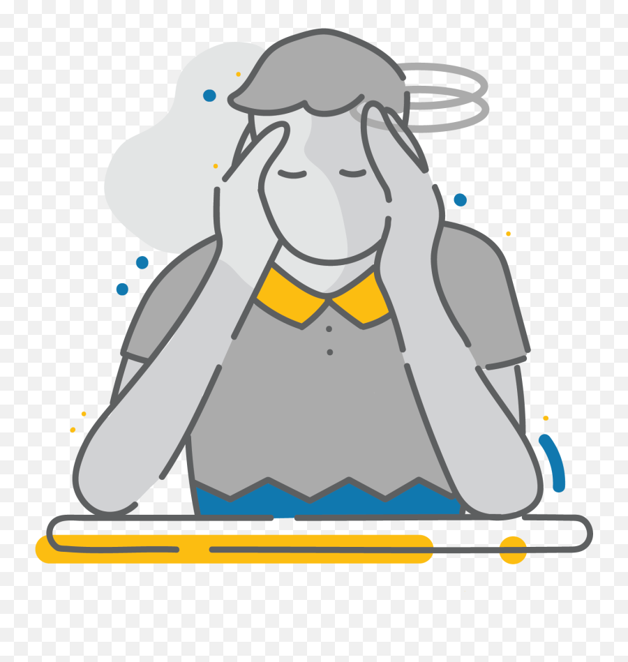 Anxiety Vch Concussion - Cartoon Headache Png Emoji,Identifying Emotions Before And After Recovery