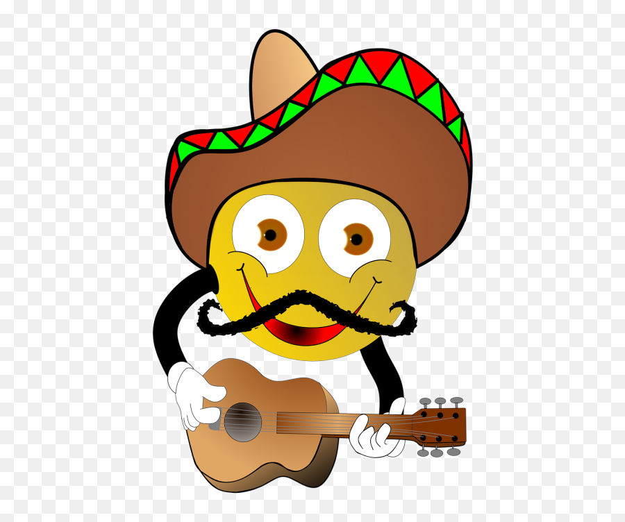 Free Photos Cartoon Smiley Search - Mexican Fiesta Emoji,Guitar Emoticons
