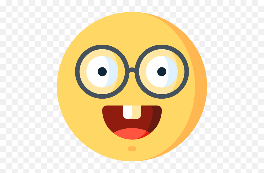 Nerd - Free Smileys Icons Wide Grin Emoji,Nerds Icon Emoticon