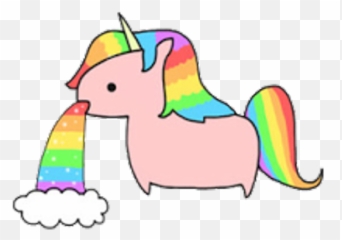 Unicornio Unicornland Pink Rosa Clipart - Full Size Clipart Barfing Rainbow Unicorn Throwing Up Rainbow Emoji,Dab On Em Emoji