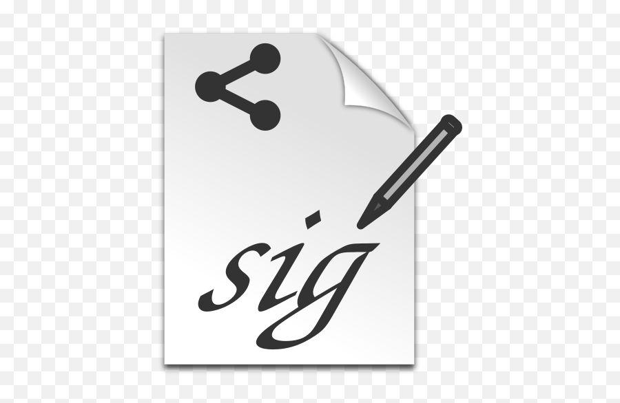 Signature Share - Digital Signature Logo Emoji,Black E-signature Emoticon For Powerpoint