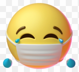 Joy Laughing Sticker By Emoji For Ios U0026 Android Giphy - Laughing Emoji With Mask,Sweating Emoji