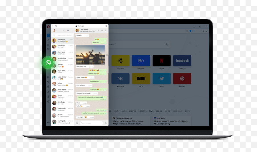 Whatsapp En El Navegador Para Escritorio Opera Opera - Opera Gx Whatsapp Emoji,Que Significa El Nuevo Emoji De Facebook