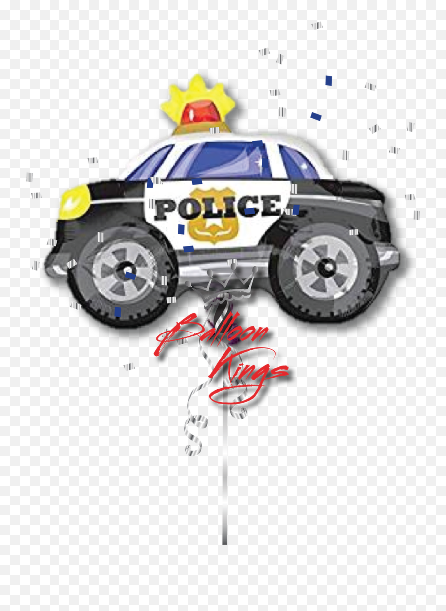 Police Car - Foil Balloon Police Car Emoji,Police Car Emoji