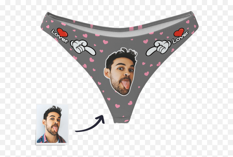 Custom Photo Boxersweet Heart Face Underwear - Women Underwear With Face Emoji,Emoji Boxers