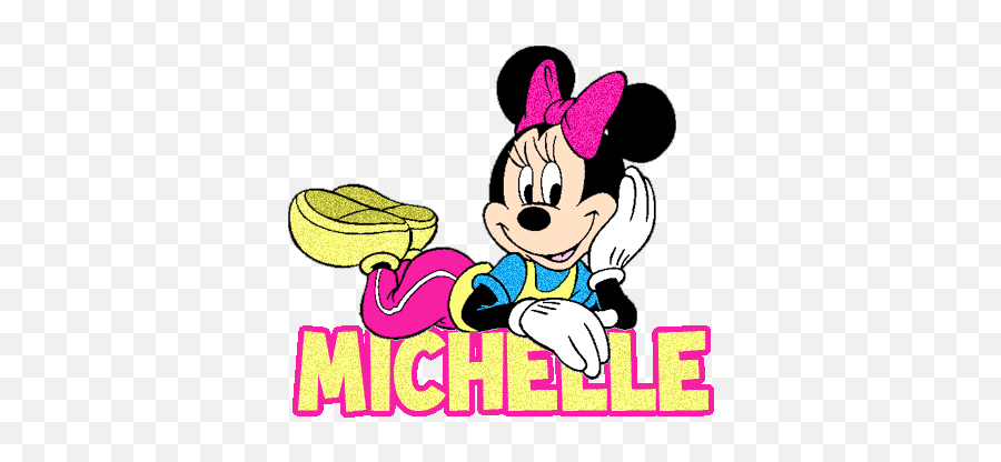 Michelle Name Graphics Michelle Name Michelle Name Art - Minnie Mouse Michelle Emoji,Scooby Doo Emoticons