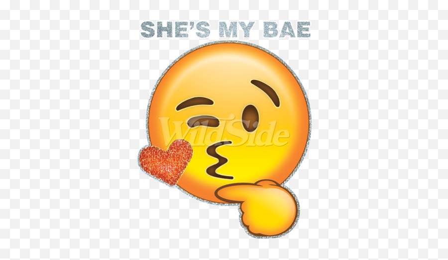 She Sent Me A Kiss Emoji - She My Bae,Woke Thinking Emoji