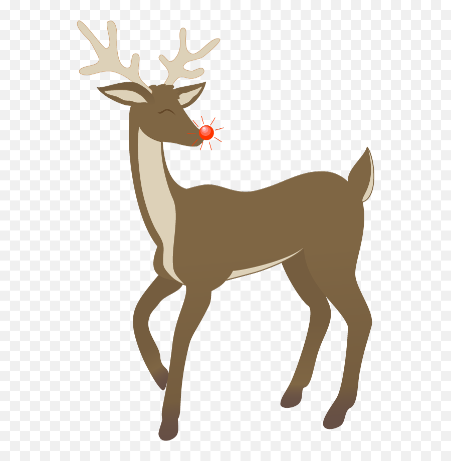 Clip Art - Rudolph Shiny Nose Transparent Emoji,Dead Deer Emoji