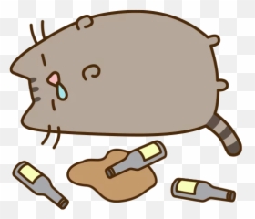 Download Telegram Sticker Pusheen Line Png Download Free Hq - Gatito De Facebook Pusheen Emoji,Pusheen The Cat Emoji