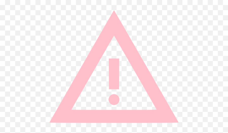 Pink Warning 6 Icon - Free Pink Warning Icons Warning Sign White Icon Emoji,Caution Emoticon