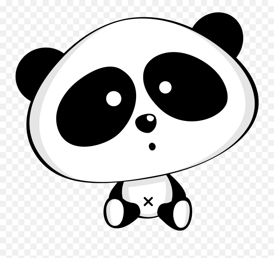 Panda Clipart Emoji Panda Emoji - Modele Dessin Panda,Sad Panda Emoji