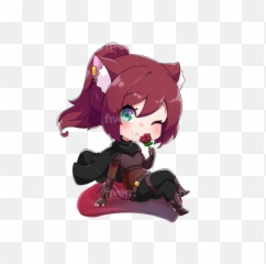 Do Chibi Character Oc And Fanart By Tsuciya Fiverr - Fictional Character Emoji,Chibi Poses Emotions