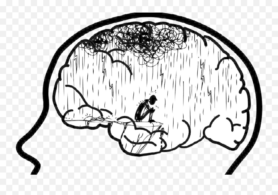 Depression Clipart Clip Art Depression - Brain Png Emoji,Emotion Art Abstract Sadness