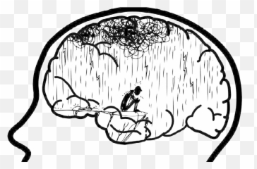 Depression Clipart Clip Art Depression - Brain Png Emoji,Emotion Art Abstract Sadness