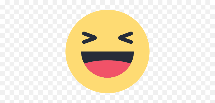 Facebook Haha Reaction Transparent Png - Facebook Haha Reaction Png Emoji,Emoticon Of Me