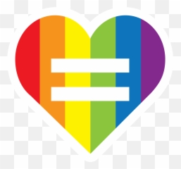 Rainbow Heart With Equal Sign Full Size Png Download Seekpng - Vertical Emoji,Rainbow Heart Emoji