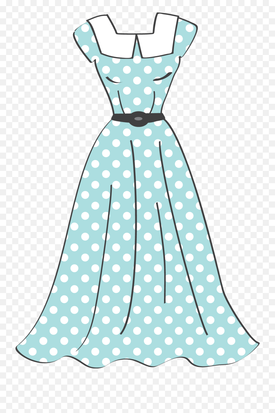 Retro Sewing Clip Art Oh My Fiesta For Ladies - Cartoon Dress Clipart Emoji,For I Y In Emoticon