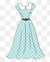 Retro Sewing Clip Art Oh My Fiesta For Ladies - Cartoon Dress Clipart Emoji,For I Y In Emoticon