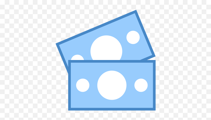Icono De Billetes Estilo Blue Ui - Dinero Dibujo Azul Png Emoji,Emoji Dinero Billetes