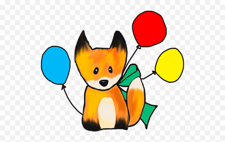 Little Fox By Ivan Gusev - Happy Emoji,Ivan Ooze Birthday Emoticon