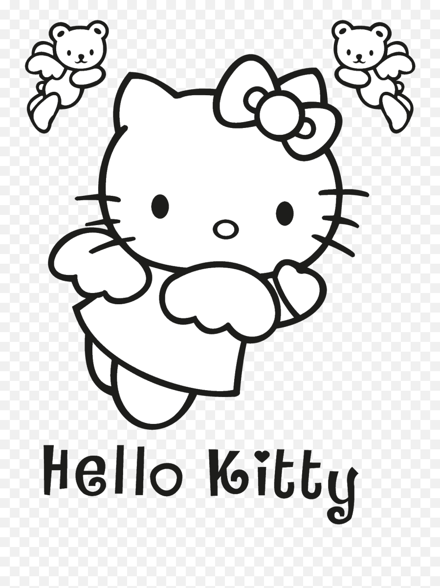 Hello Kitty Logo Download Vector - Logo Hello Kitty Vector Emoji,Pokemon Black And White Emotion Download