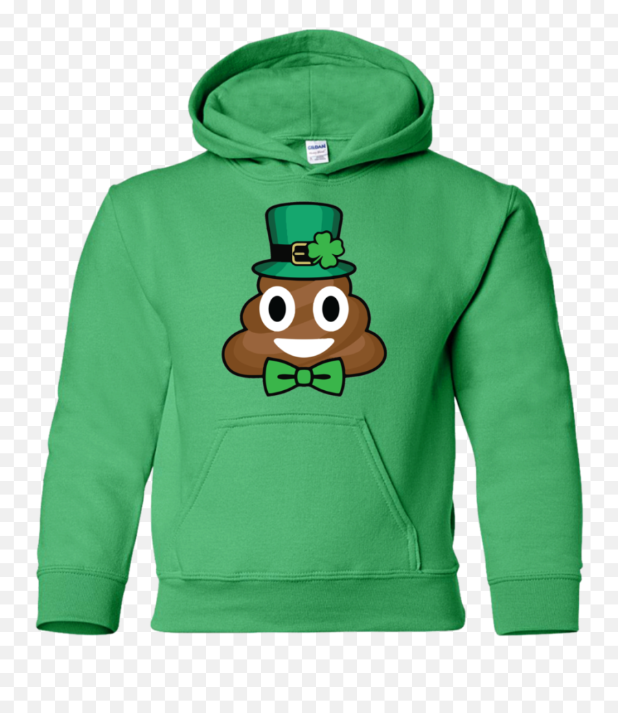 Leprechaun Costume Poop Emoji Funny St - Bape Hoodie For Kids,Groan Emoji