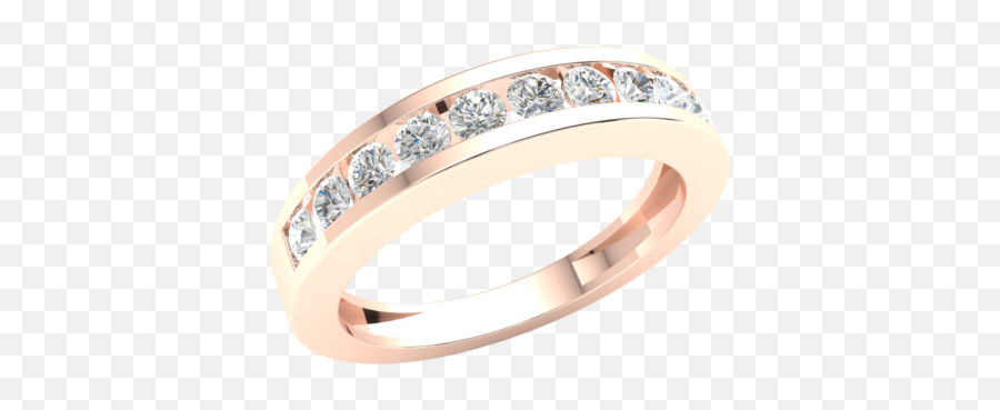 Wondrous 05ctw Round Cut Diamond 18k Gold Wedding Band For Emoji,Miss Paraaiba Be Emotion