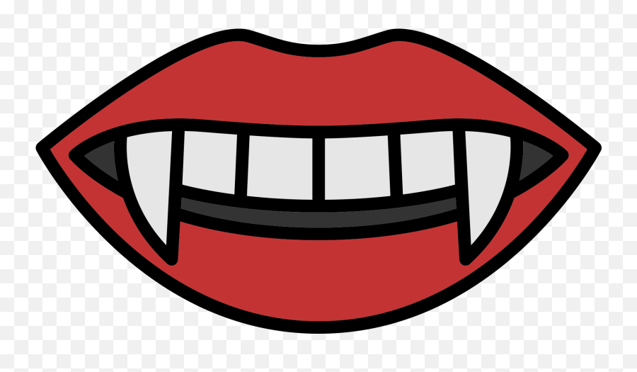 Vampire Mouth Clip Art - Teeth Png Download 17071707 Emoji,Fangs Emoticon Png