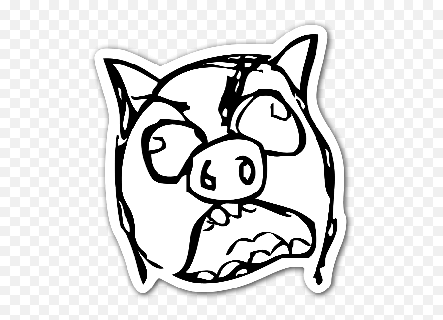 Angry Face Meme Png - Piggy Meme Pizza Rage Face Comics Meme Emoji,Angry Face Emoji Meme