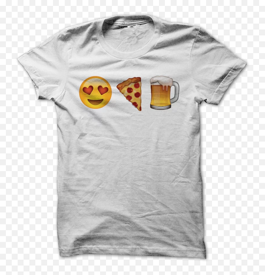 Emoji Loves Pizza And Beer T - Shirt Drsfycom,Long Sleeve Shirt Emoji