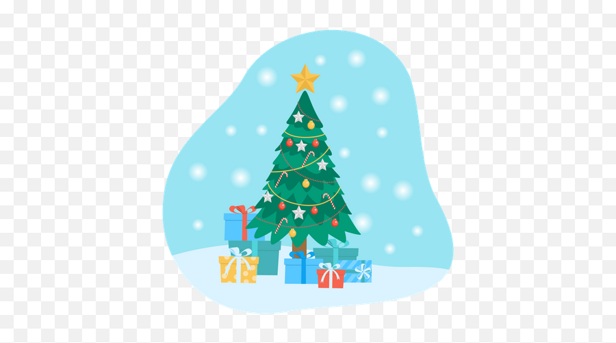 Xmas Tree Icon - Download In Doodle Style Emoji,Xmas Treee Emoji