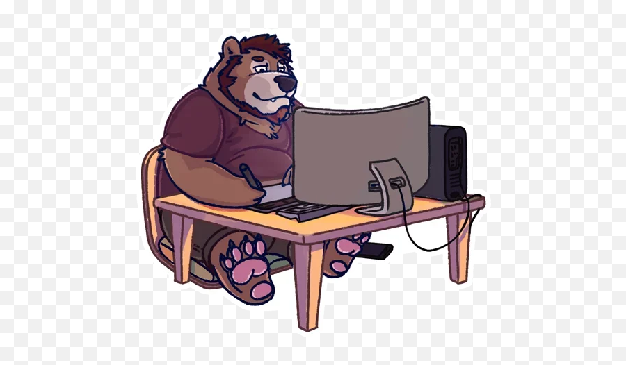 Telegram Sticker From The Bear Pack Emoji,Where To Buy Spa Emoji For Computer