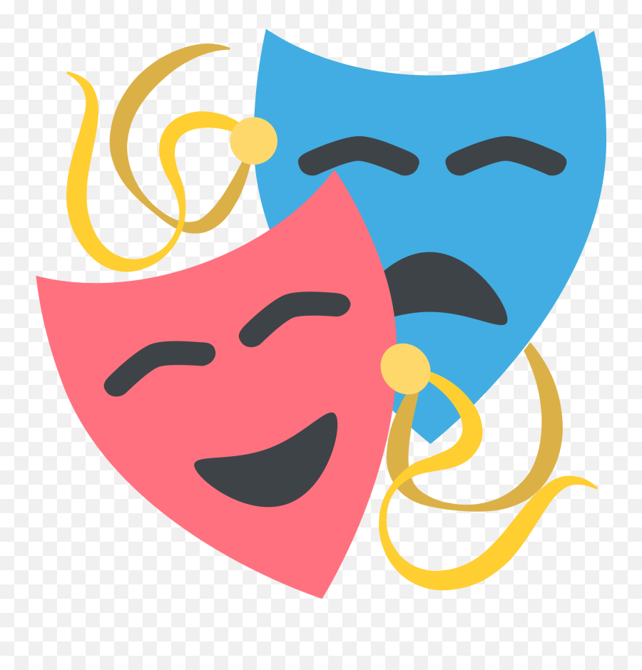Fileemojione 1f3adsvg - Wikipedia Mascaras De Teatro Png Emoji,Emoji 58